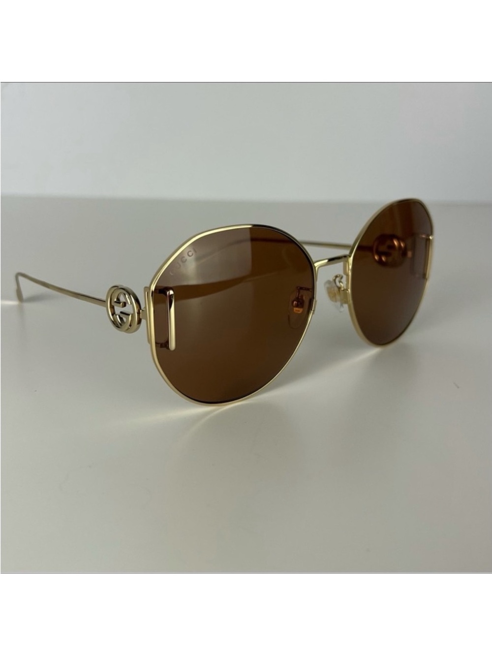 NEW GUCCI AUTHENTIC DESIGNER ROUND SUNGLASSES - Picture 7 of 12
